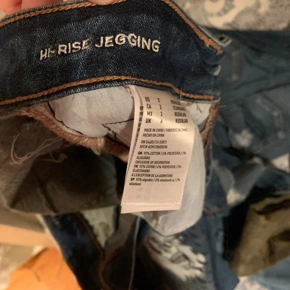 American Eagle Graffiti Patchwork Jeggings - Picture 9 of 9